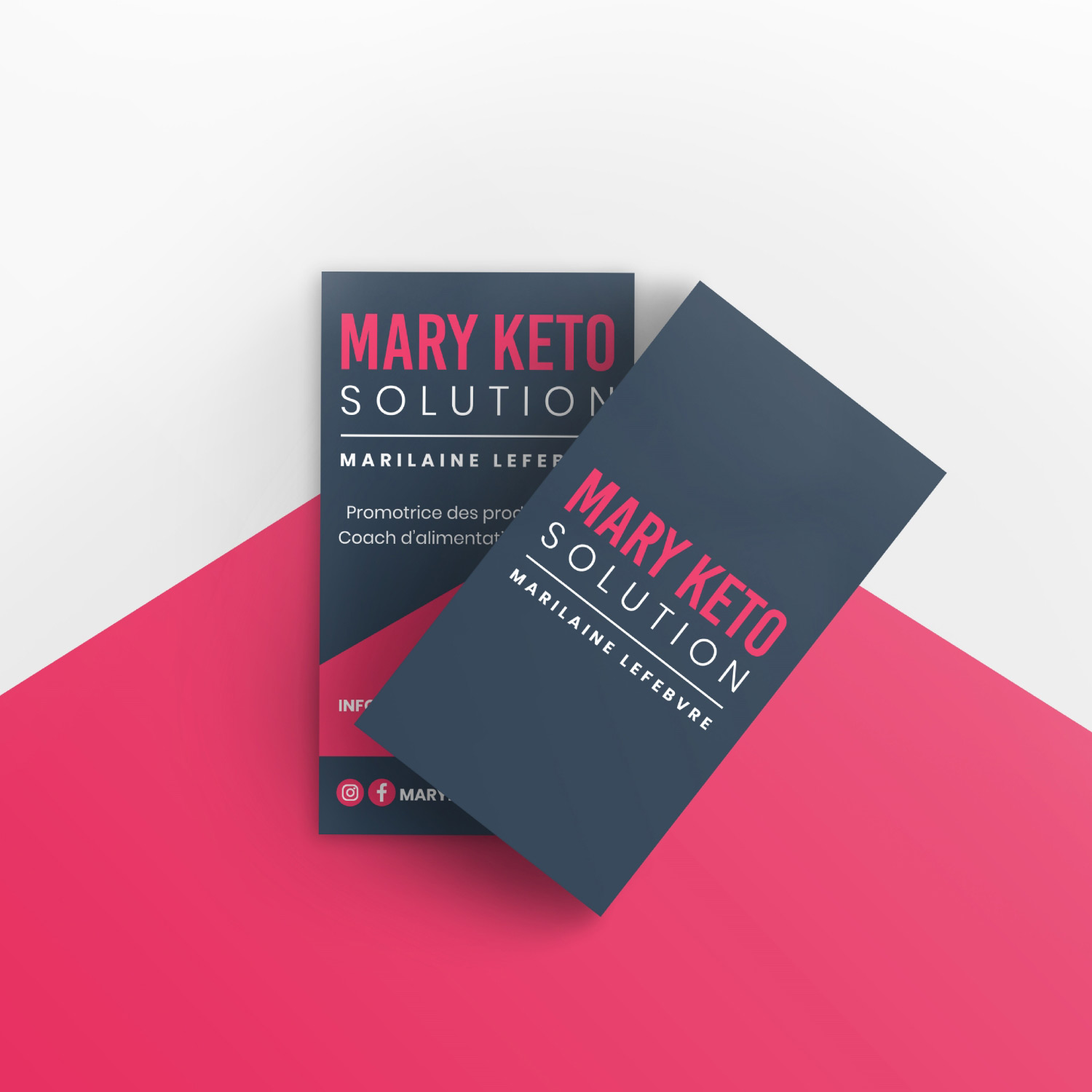 Design Libellife portfolio Mary keto solution carte affaire desktop